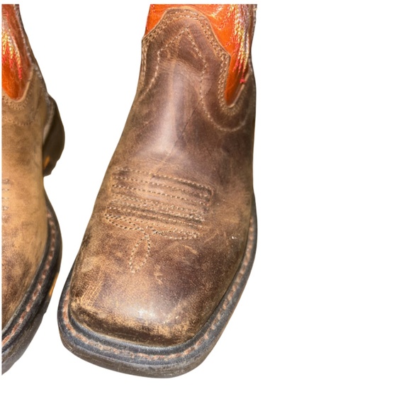 ARIAT BOYS' EARTH WORKHOG® WESTERN BOOTS - SQUARE TOE $120 - Picture 7 of 8
